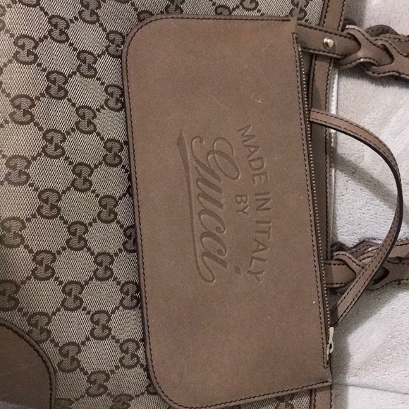 Gucci canvas hand bag - Picture 3 of 4